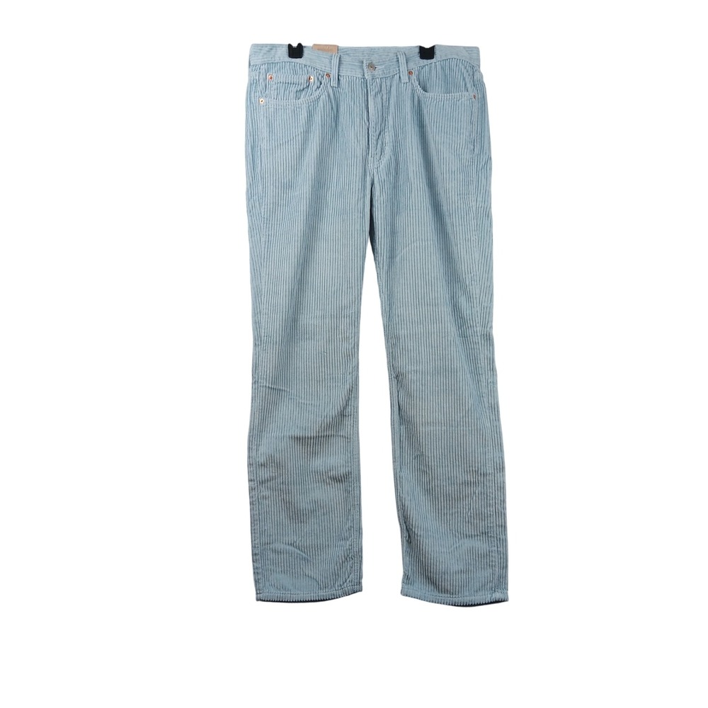 Levis 514 Corduroy Pants Light Baby Sky Blue W36 L32 Straight Fit Mens